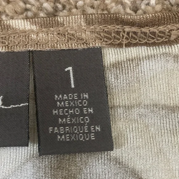 Elegant Brown and Cream Zebra Print Tunic size 1 - Picture 2 of 2